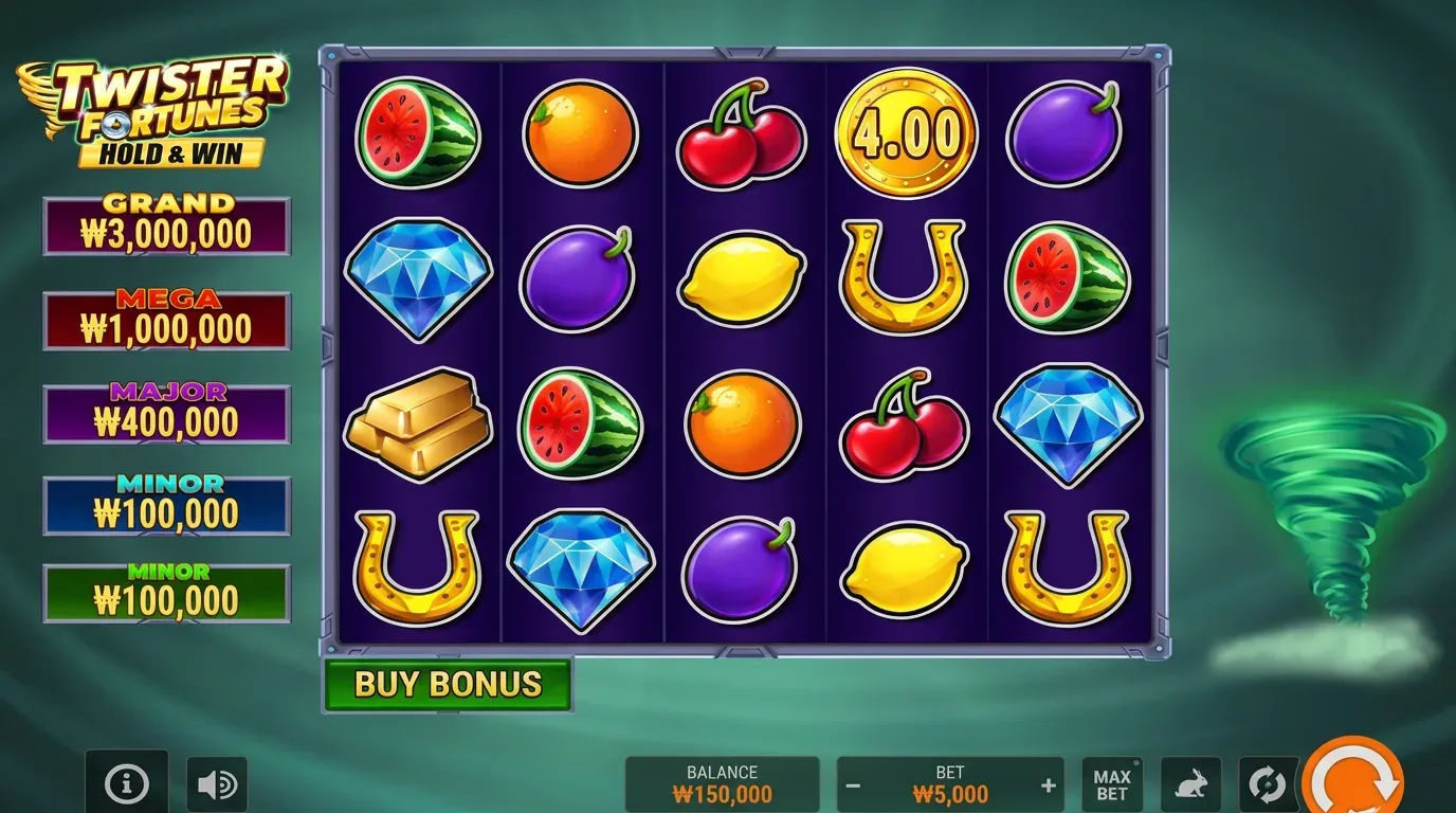Twister Fortunes Hold & Win ko KR play